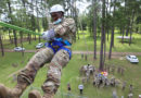 Louisiana National Guard recruits with Company A, Recruit Sustainment Program rappel from a tower at Camp Minden in Minden, La., July 10, 2021. The training was part of their high impact training, which is designed to prepare them for life in the Guard once they get to their units. (U.S. Army National Guard photo by Cadet Anna M. Churco)