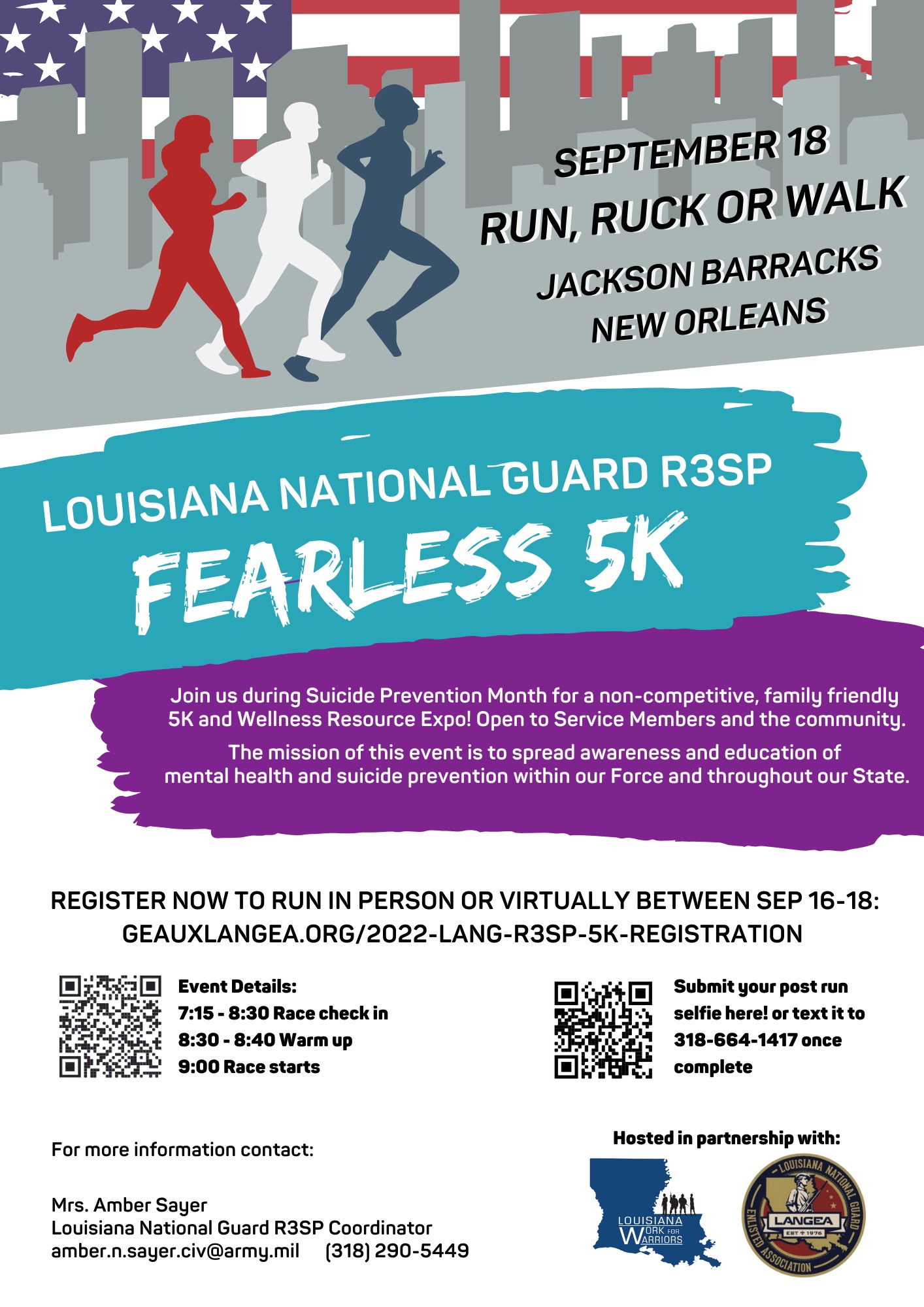 La. Guard to host 5K for suicide awareness month