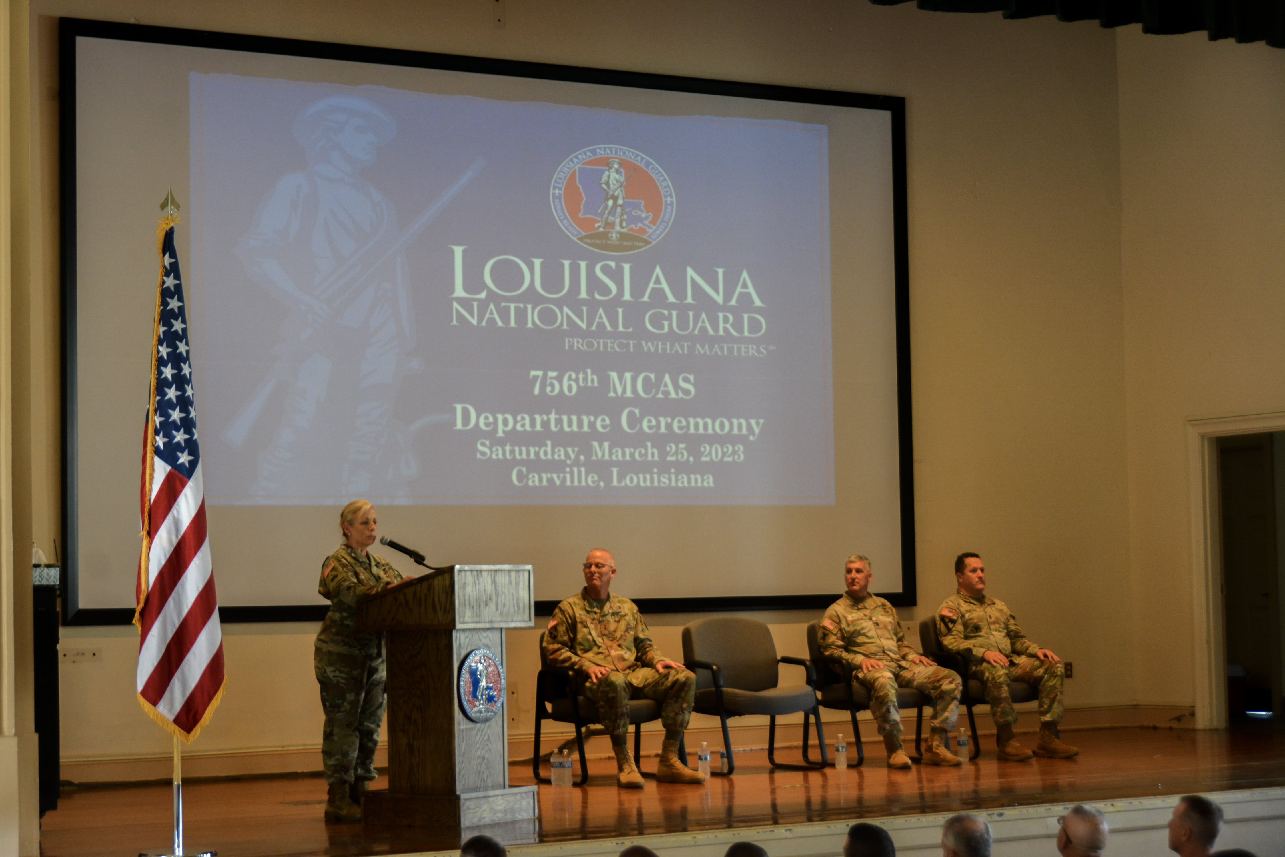 La. Guard medical company holds deployment ceremony