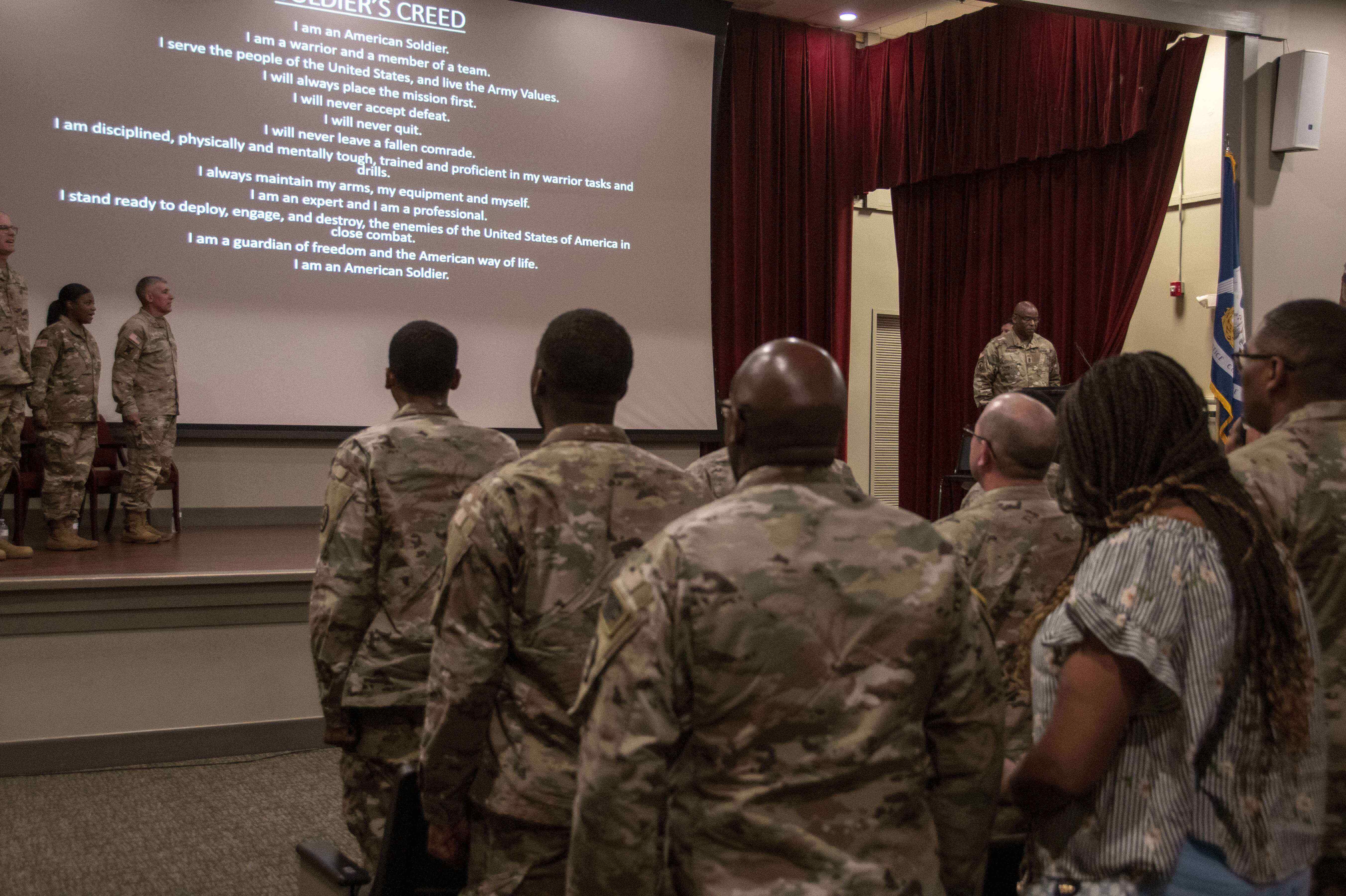 La. Guard Military Police Battalion headquarters holds deployment ceremony